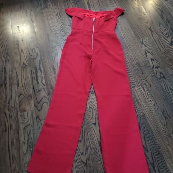 L'Academie X Revolve Leah Red Jumpsuit Size M - Picture 4 of 6